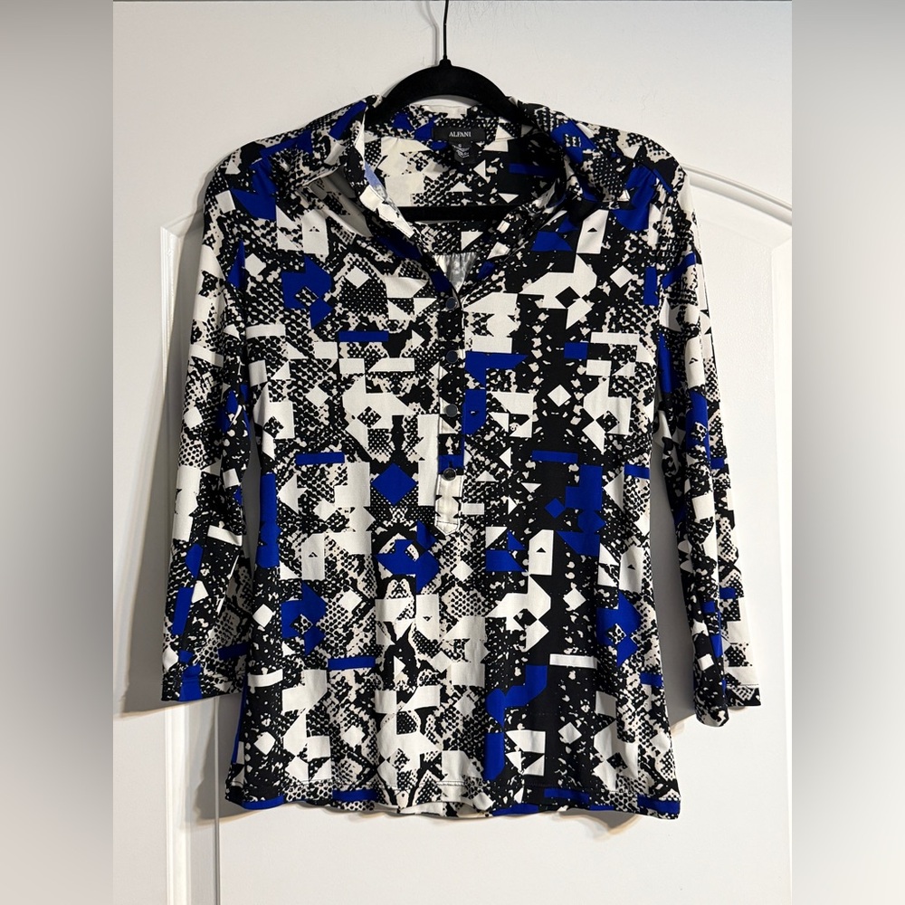 Alfani Women's Geometric Print Blouse